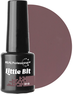 Гель-лак Real Professional Gel Polish №10 Little Bit 6мол фіолетово-сірий, емаль