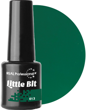 Гель-лак Real Professional Gel Polish №13 Little Bit 6мол світлий смарагдово-зелений, емаль