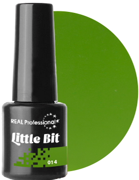 Гель-лак Real Professional Gel Polish №14 Little Bit 6мол траявний зелений, емаль