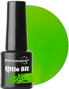 Гель-лак Real Professional Gel Polish №56 Little Bit 6мол яскравий салатовий