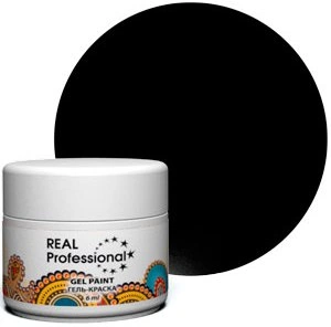 Гель-Фарба Чорний Real Professional Gel-Paint Black (31.01) 31.01 6 мл
