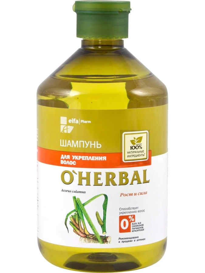 Шампунь для зміцнення волосся Зростання та сила OHerbal Shampoo for Strengthening Hair 500 мл