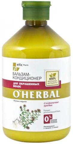 Бальзам-кондиціонер для фарбованого волосся OHerbal Balm-Conditioner for Dyed Hair 500 мл