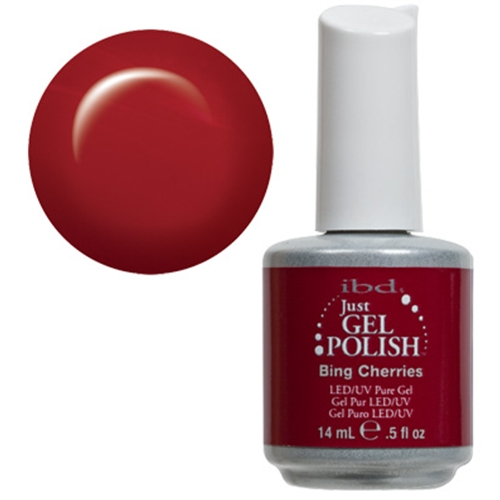 Вишневий IBD Just Gel Polish Bing Cherries класичний червоний, емаль 14 мл