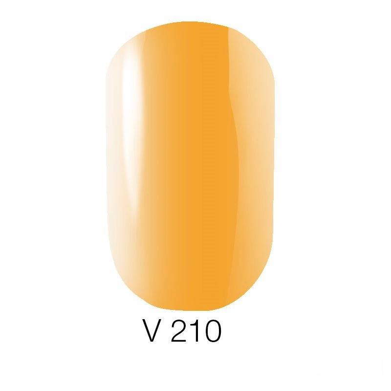 Гель-лак Naomi Gel Polish №210 вітражний, жовтий, емаль 6 мл