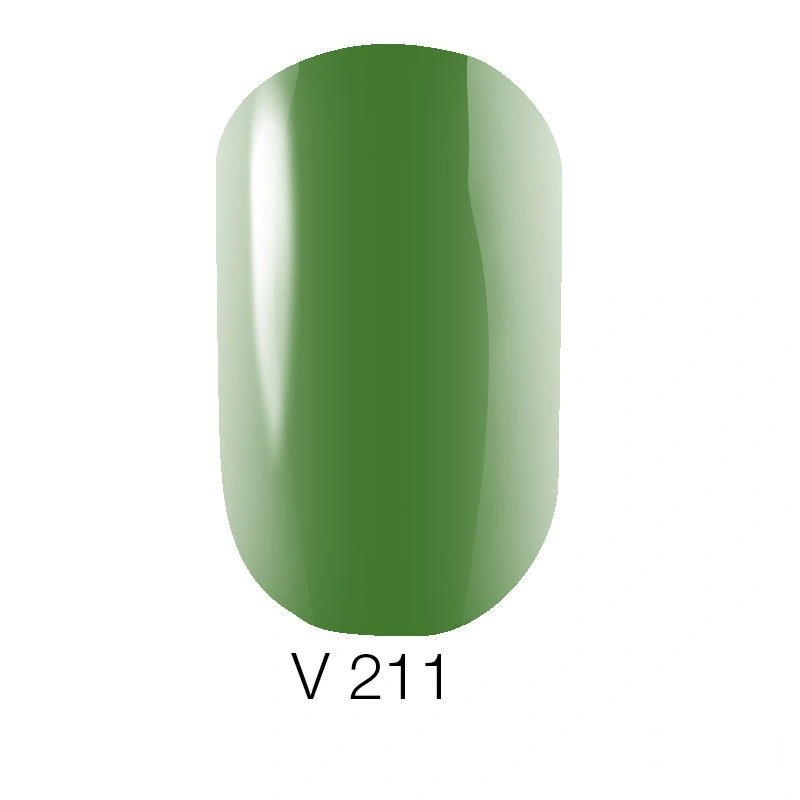 Гель-лак Naomi Gel Polish №211 вітражний, зелений, емаль 6 мл