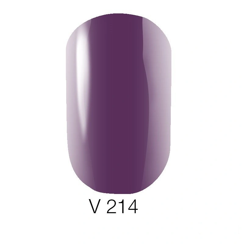 Гель-лак Naomi Gel Polish №214 вітражний, фіолетовий, емаль 6 мл