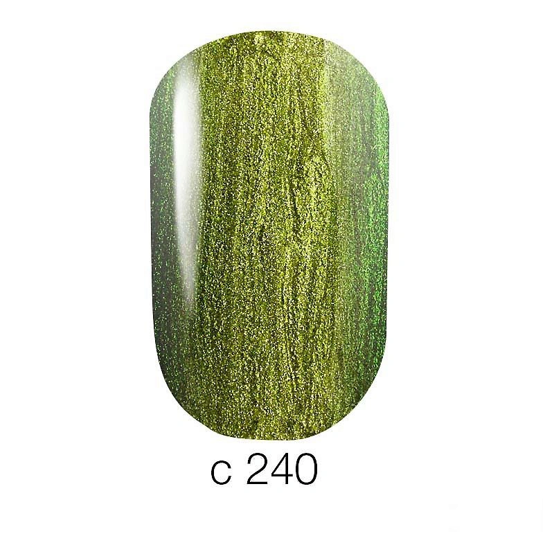 Гель-лак хамелеон Naomi Chameleon Gel Polish №240 зелений із шиммером 6 мл