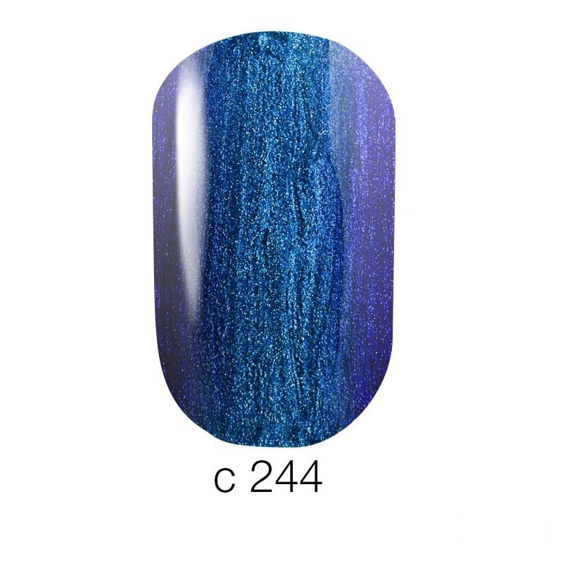Гель-лак хамелеон Naomi Chameleon Gel Polish №244 синій із шиммером 6 мл