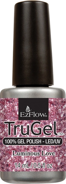 Гель-лак EzFlow TruGel Luminous Love 14мол приглушені рожеві блискітки