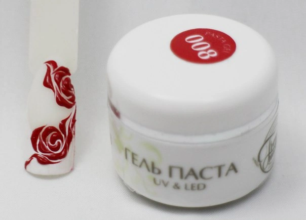 Гель-паста Trendy Nails Gel Paste №8 червона 5г