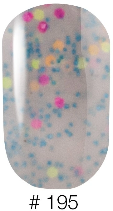 Гель-лак Naomi Gel Polish Candy Bar №195 6мол димчаста карамель із конфетті