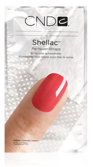 Замотування для видалення Shellac 10 шт CND Shellac Remover Wraps