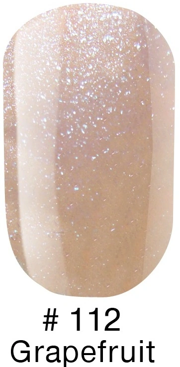 Гель-лак Naomi Gel Polish №112 Grapefruit бежево-рожевий із шиммерами 12 мл