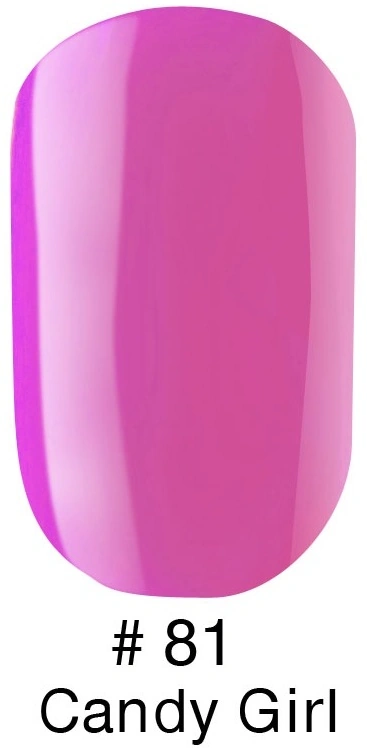 Гель-лак Naomi Gel Polish №81 Candy Girl насичений рожевий, емаль 12 мл