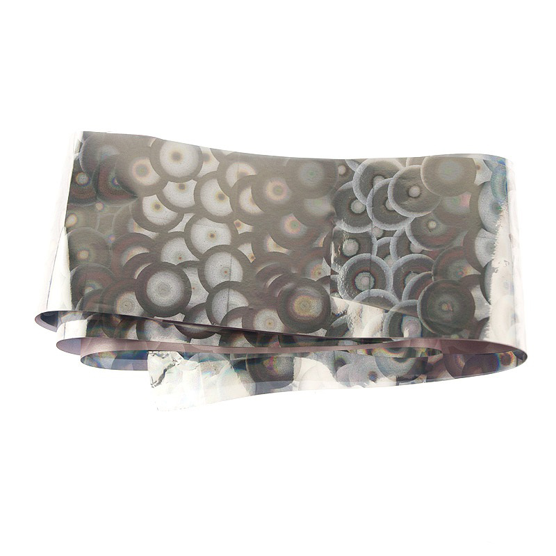 Фольга для лиття № 01 Naomi Foil for Molding №01 Silver Circle срібні круги