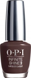 Лак OPI Infinite Shine Lacquer Never Give Up! чорний шоколад, емаль 15 мл