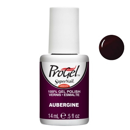Гель-лак Баклажан Super Nail ProGel Aubergine баклажановий, емаль 14 мл