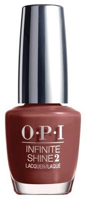 Лак OPI Infinite Shine Lacquer Linger Over Coffee бордово-коричневий, емаль 15 мл