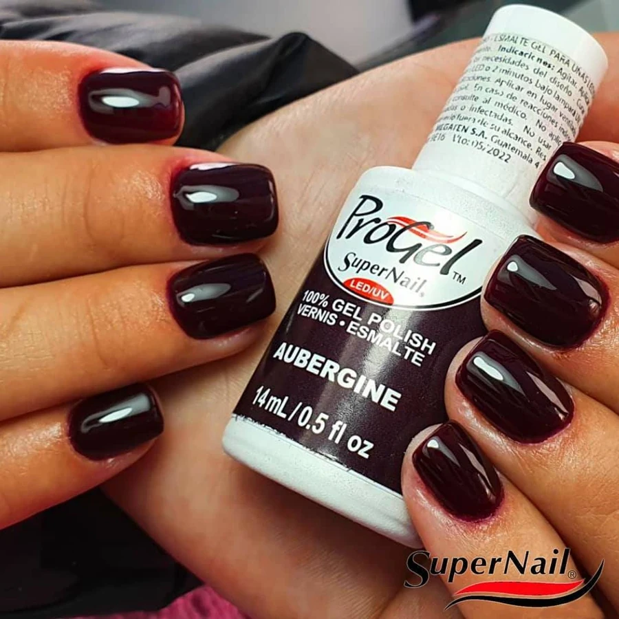 Гель-лак Баклажан Super Nail ProGel Aubergine баклажановий, емаль 14 мл