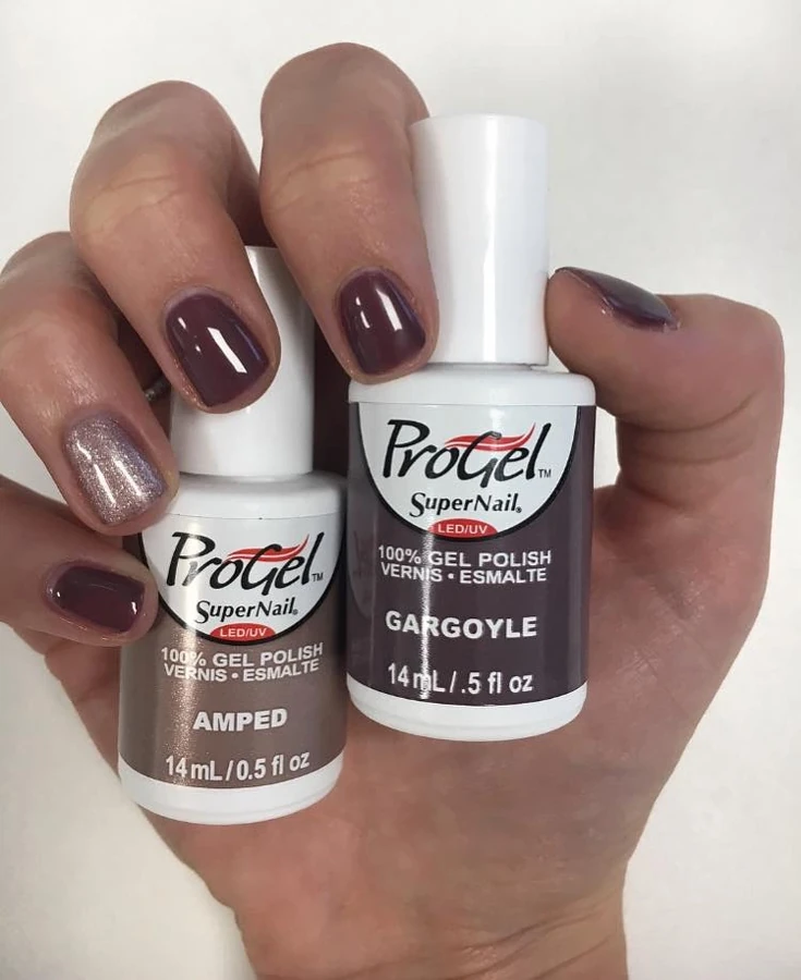 Гель-лак Горгулья Super Nail ProGel Gargoyle бежево-бузковий, емаль 14 мл