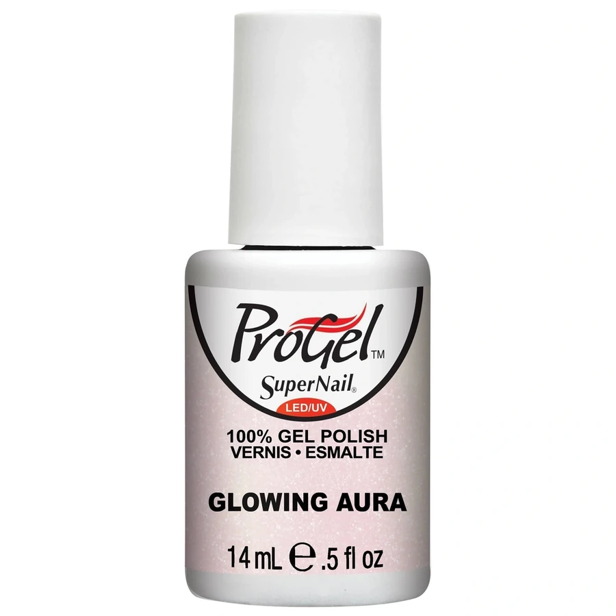 Гель-лак Сяюча аура Super Nail ProGel Glowing Aura напівпрозорий з неоновим відливом, мікроблиск 14 мл