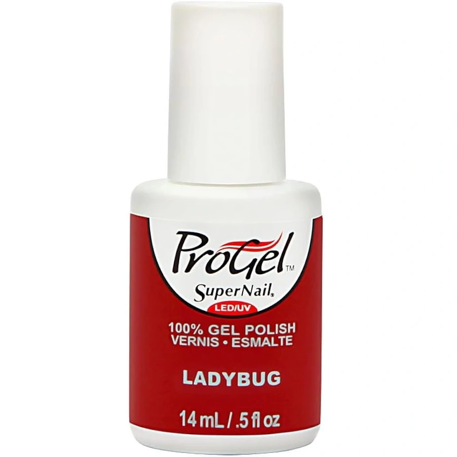 Гель-лак Сонечко Super Nail ProGel Ladybug класичний червоний, емаль 14 мл