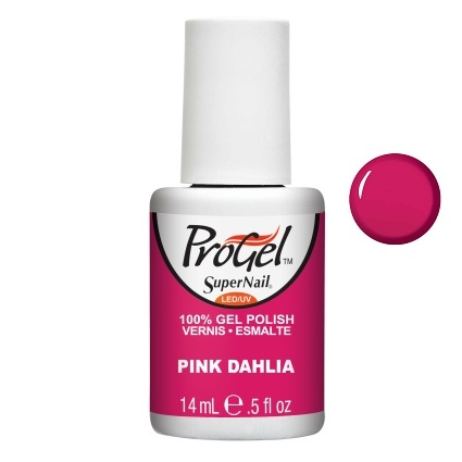 Гель-лак Super Nail ProGel Pink Dahlia темно-рожевий, емаль 14 мл