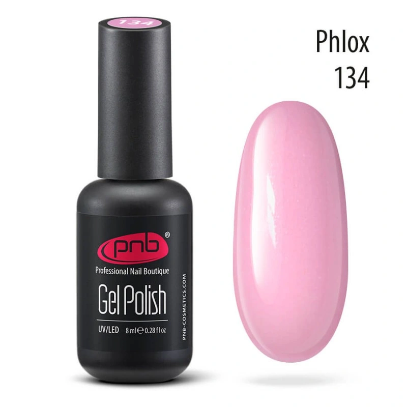 Гель-лак PNB №134 Phlox рожево-ліловий, емаль 8 мл