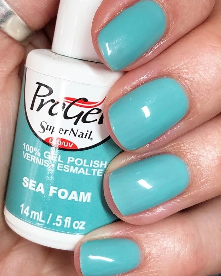 Гель-лак Морська піна Super Nail ProGel Sea Foam ніжно-блакитний, емаль 14 мл