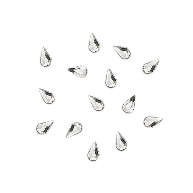Стрази №42 крапля срібло 5 мм 50 шт Naomi Rhinestones №42