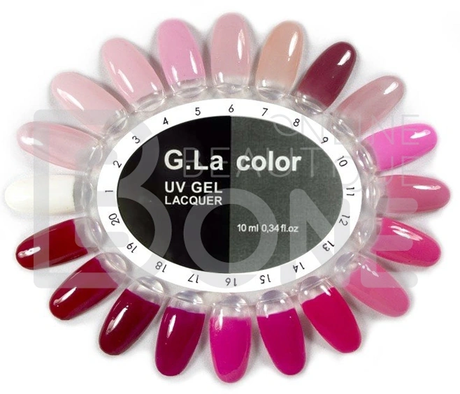Кольорова палітра гель-лаку G.La Color G.La color Color Palette G.La Color (1-20) 1-20
