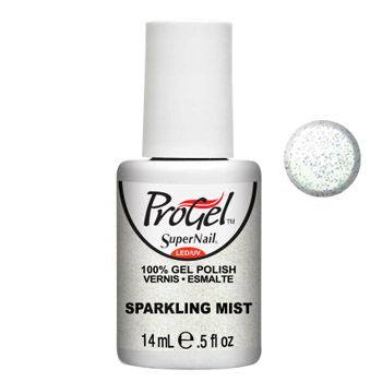 Гель-лак Super Nail ProGel Sparkling Mist напівпрозорий з блискітками 14 мл