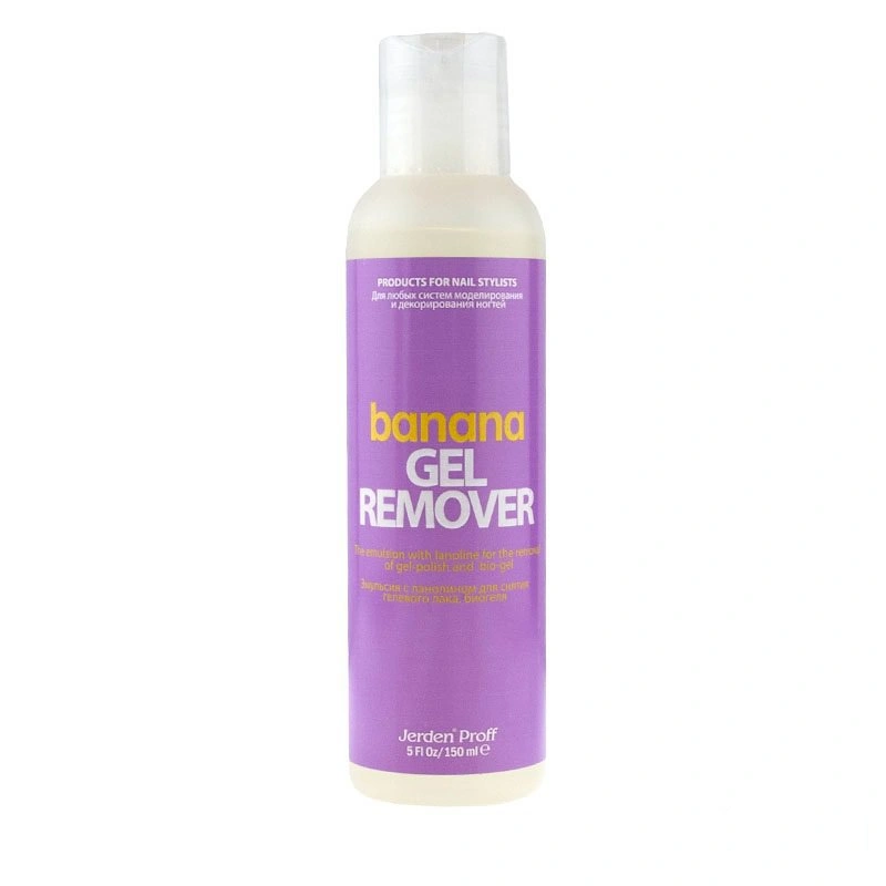 Засіб для зняття гель-лаку Jerden-Proff Gel Remover Banana банан 150 мл