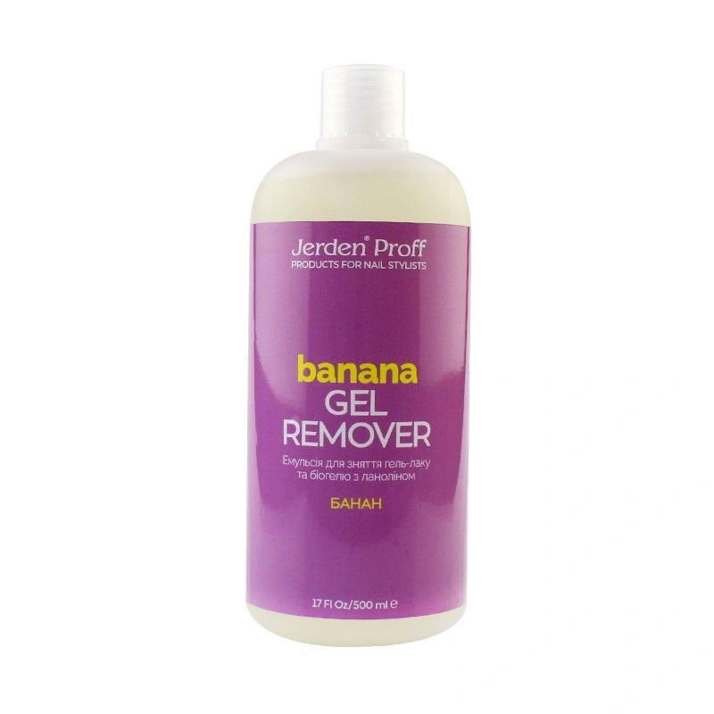 Засіб для зняття гель-лаку Jerden-Proff Gel Remover Banana банан 500 мл