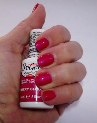 Гель-лак Super Nail ProGel Cherry Bloom малиновий з мікроблиском 14 мл
