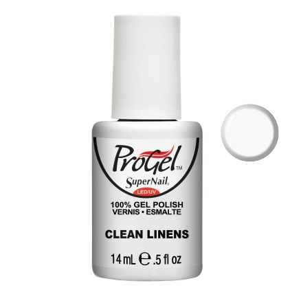 Гель-лак Чистота Super Nail ProGel Clean Linens білий, емаль 14 мл