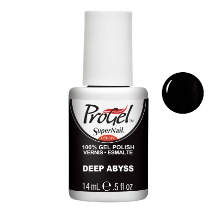 Гель-лак Безодня Super Nail ProGel Deep Abyss чорний, емаль 14 мл