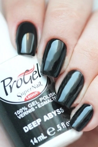 Гель-лак Безодня Super Nail ProGel Deep Abyss чорний, емаль 14 мл