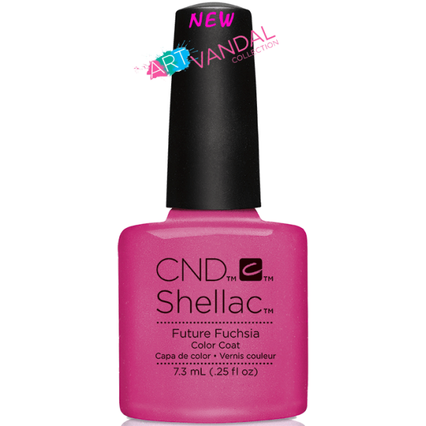 Гель-лак CND Shellac Future Fuchsia фуксія з шиммером 7,3 мл
