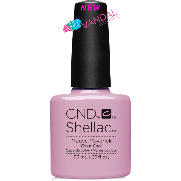 Гель-лак CND Shellac Mauve Maveric ніжно-рожевий, емаль 7,3 мл