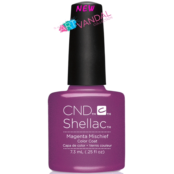 Гель-лак CND Shellac Magenta Mischief маджента із шиммером 7,3 мл