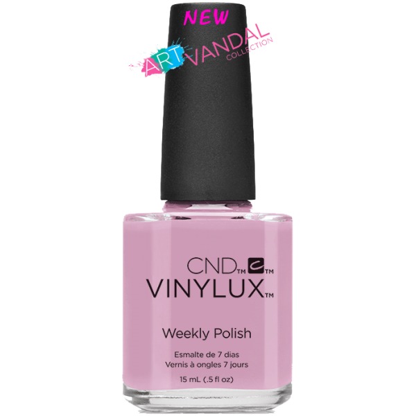 Лак CND VINYLUX 206 Mauve Maverick світло-рожевий з холодним відтінком, емаль 15 мл