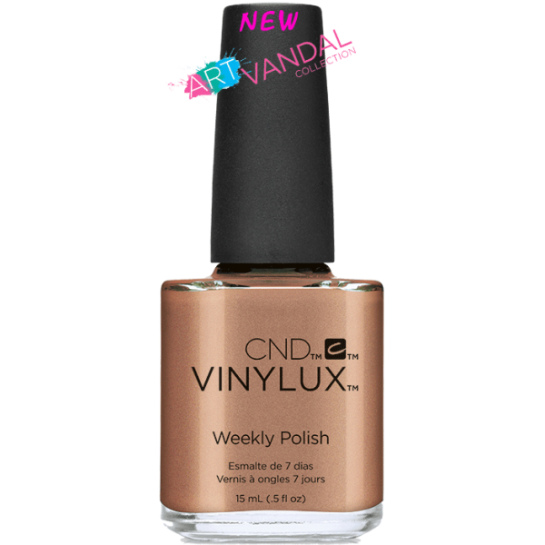 Лак CND VINYLUX 213 Sienna Scribble бронзовий з металевим блиском із шиммером 15 мл