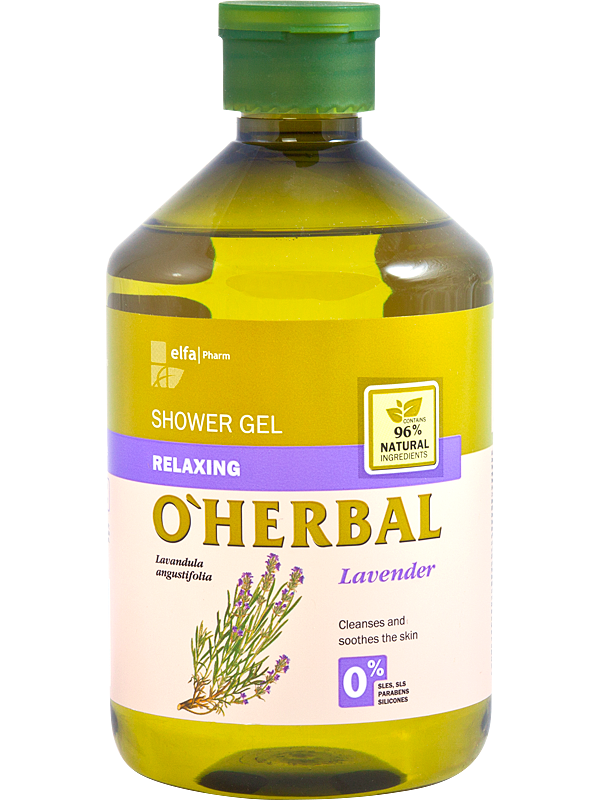 Розслаблюючий гель для душу з екстрактом лаванди OHerbal Relaxing Shower Gel with Lavender Extract 500 мл