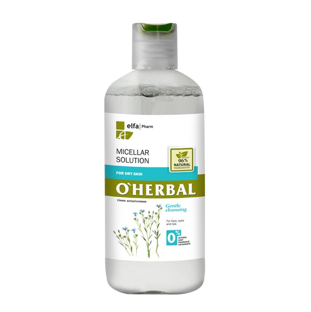 OHerbal Micellar Solution for Dry Skin with Flax Extract 250 мл