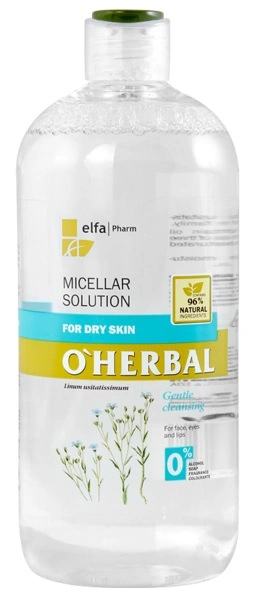 OHerbal Micellar Solution for Dry Skin with Flax Extract 500мл