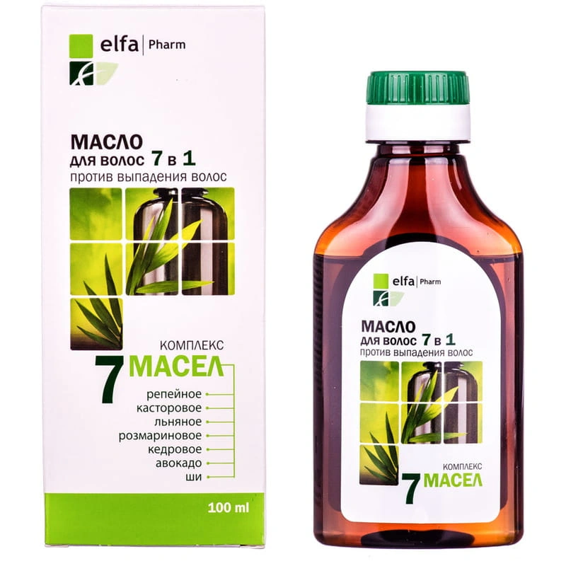 Олія проти випадіння волосся 7 в 1 Elfa Pharm Hair Oil 7 in 1 100 мл