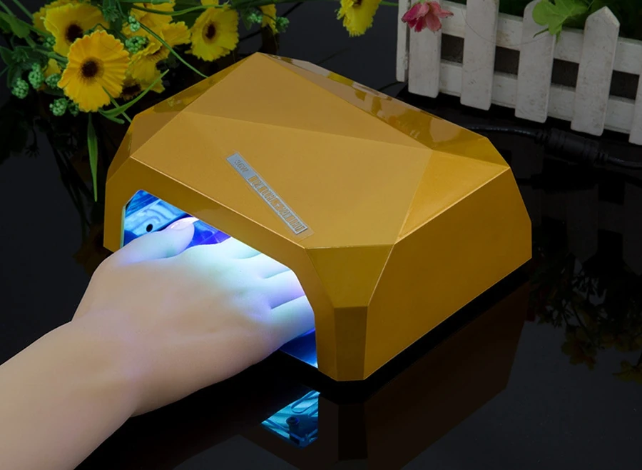 Світлодіодна CCFL + LED лампа 36 Вт Nail Perfect CCFL+LED 36 W Lamp Gold