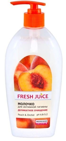 Молочко для інтимної гігієни Peach&Orchid Fresh Juice Milk for Intimate Hygiene Peach Orchid 500мл